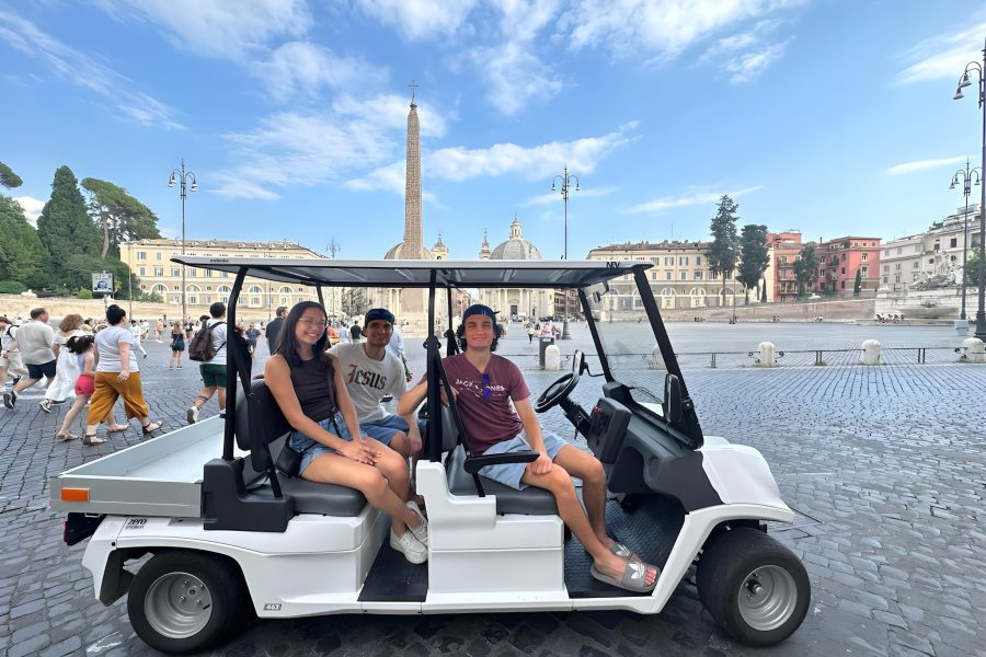 Explore rome by golfcart